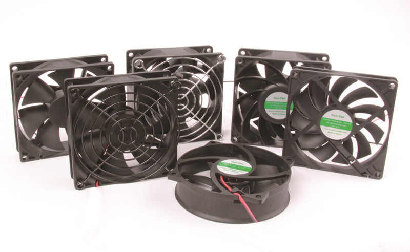 What types of cooling fans are usually divided into